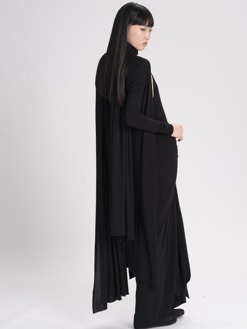 Jersey Long Shrug Black